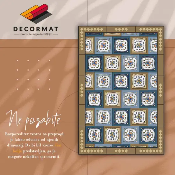 Vinylmatta Geometrisk kub