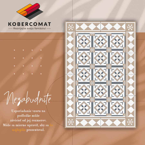 Vinylmatta Kub i diamanter