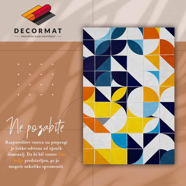 Vinylmatta Geometriska former