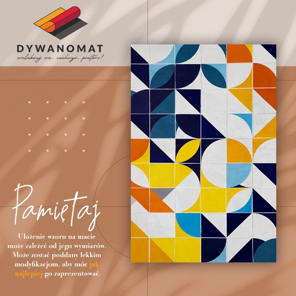 Vinylmatta Geometriska former