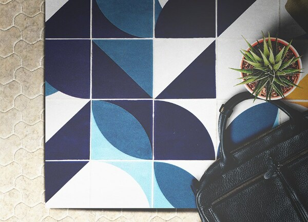 Vinylmatta Geometriska former