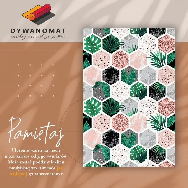 Vinylmatta Tropiska hexagoner