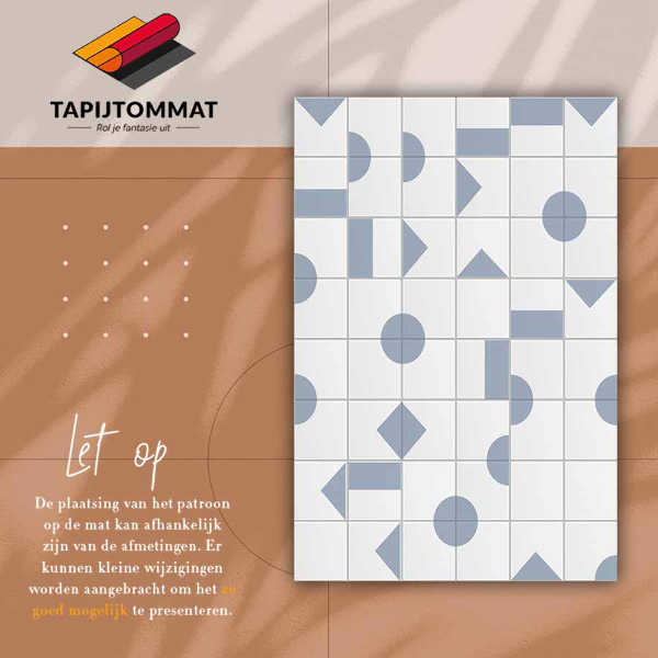 Vinylmatta Geometriska former