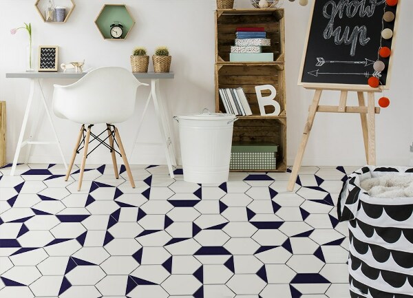 Vinylmatta Hexag