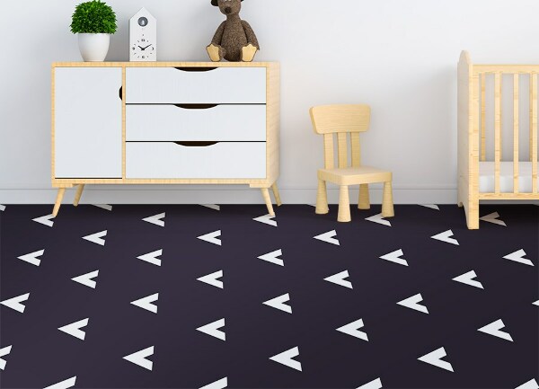 Vinylmatta Geometriska pilar