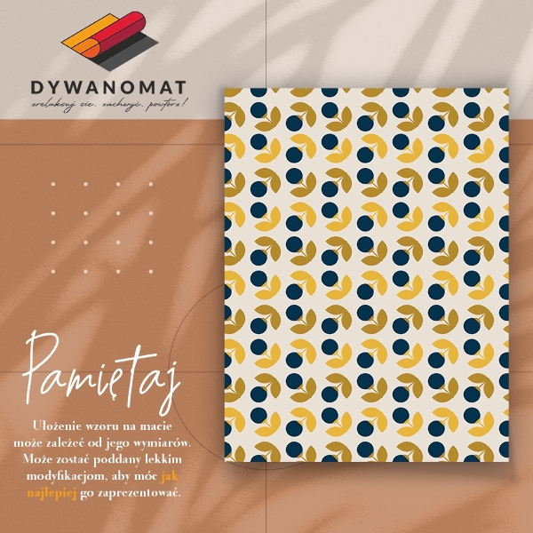 Vinylmatta Repetitiva blommor