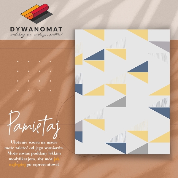 Vinylmatta Geometriska trianglar