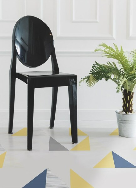 Vinylmatta Geometriska trianglar