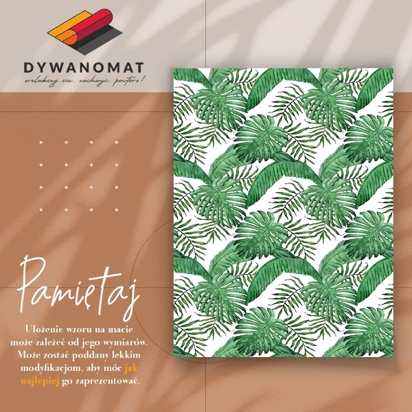 Vinylmatta Palmblad