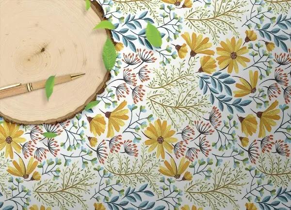 Vinylmatta Vårblommor