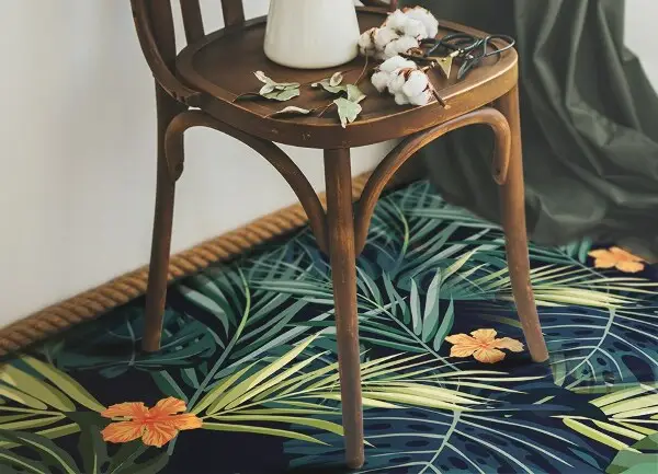 Vinylmatta Tropiska blad