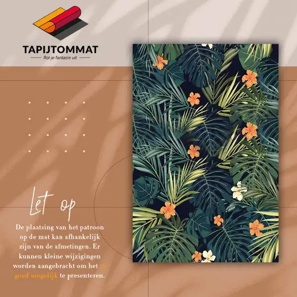 Vinylmatta Tropiska blad