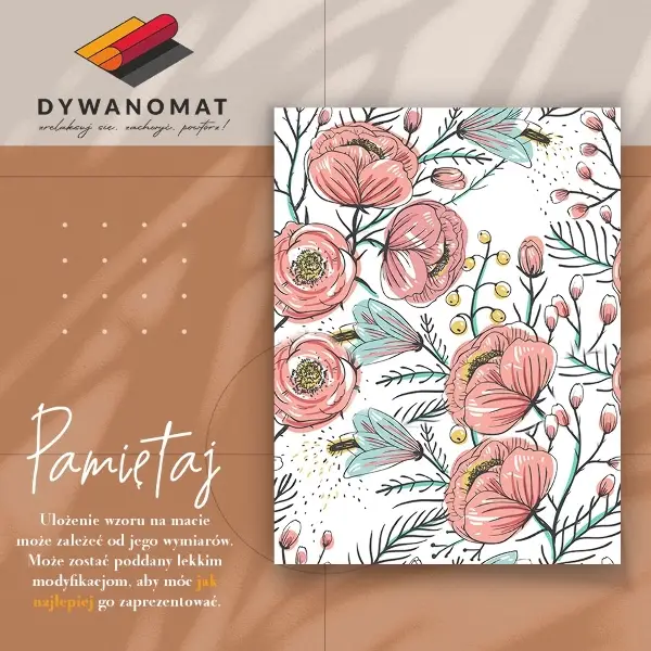 Vinylmatta Känsliga blommor