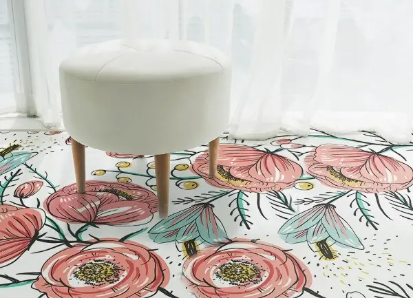 Vinylmatta Känsliga blommor