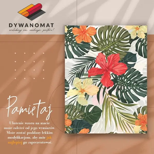 Vinylmatta Paradisblommor