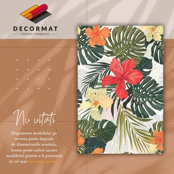 Vinylmatta Paradisblommor
