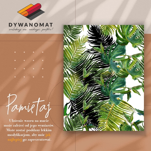 Vinylmatta Palmblad