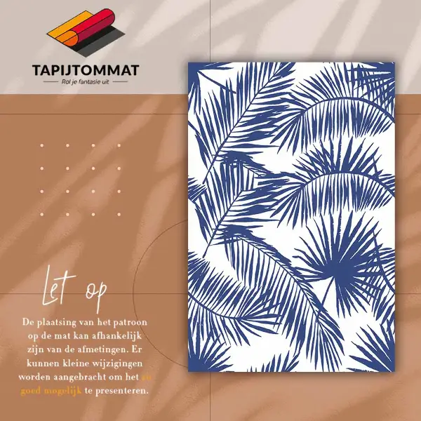 Vinylmatta Palmblad