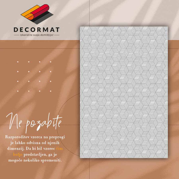 Vinylmatta Geometrisk kub