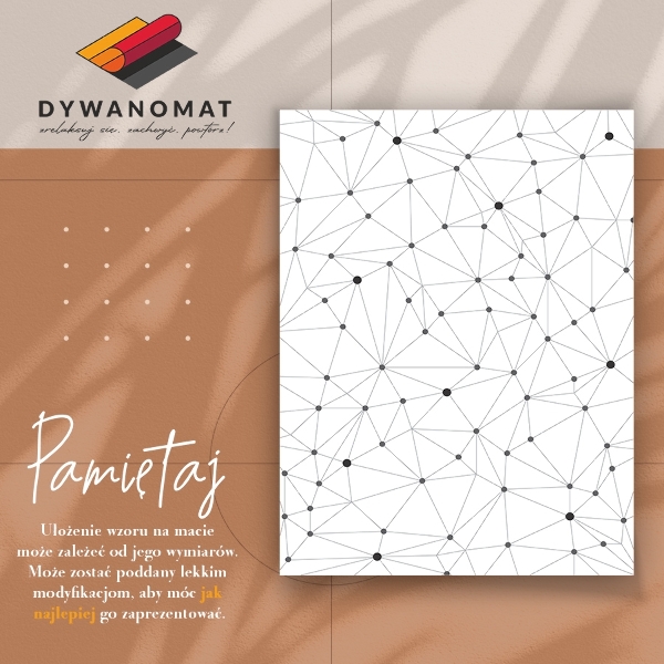Vinylmatta Geometriskt nät