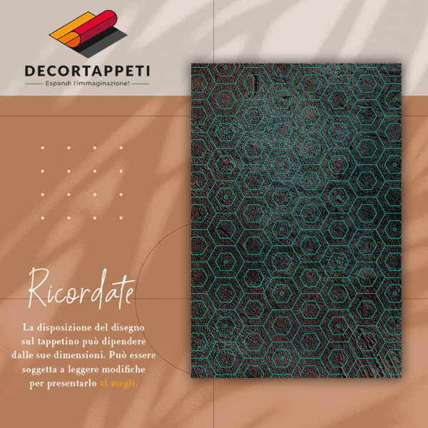 Vinylmatta Retro hexagoner