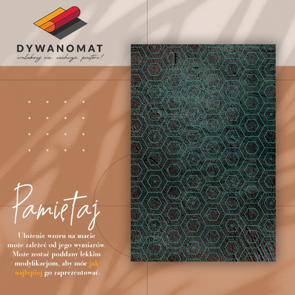 Vinylmatta Retro hexagoner