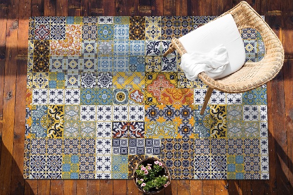 Balkongmatta Abstrakt mosaik