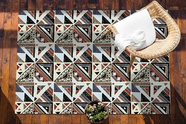Balkongmatta Geometrisk mosaik