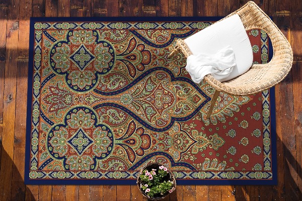 Balkongmatta Indisk retrostil