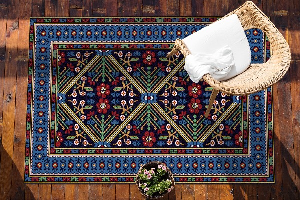 Utematta Geometriska retroblommor