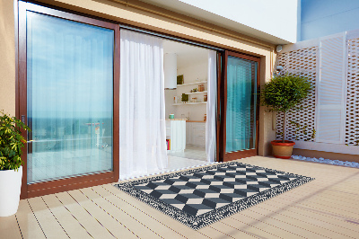 Balkong matta 3d -illusion