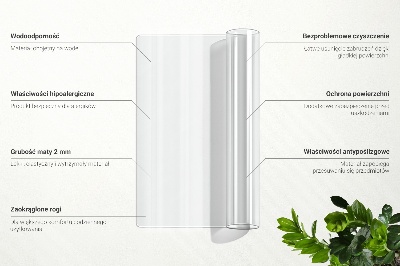 Mjukt glas för skrivbordet