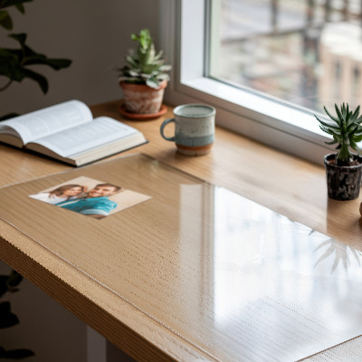 Mjukt glas för skrivbordet