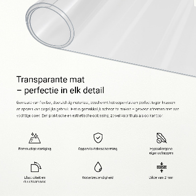 Mjukt glas för skrivbordet