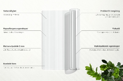 Mjukt glas för skrivbordet