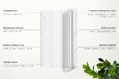 Mjukt glas för skrivbordet