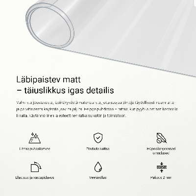Mjukt glas för skrivbordet