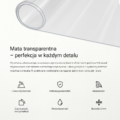 Mjukt glas transparent