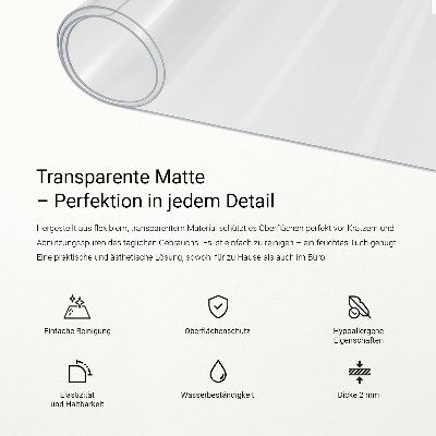 Mjukt glas transparent