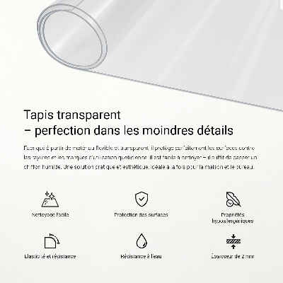 Mjukt glas transparent