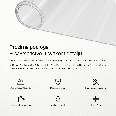 Mjukt glas transparent