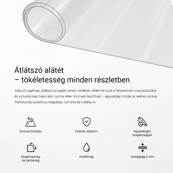 Mjukt glas transparent