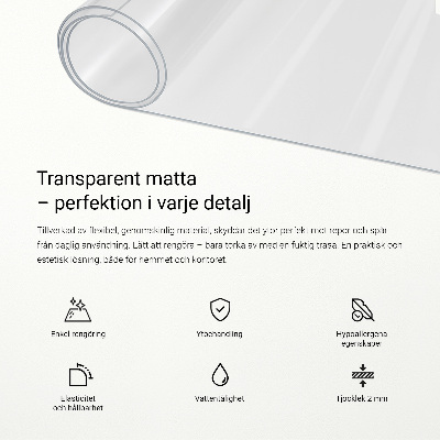 Mjukt glas transparent