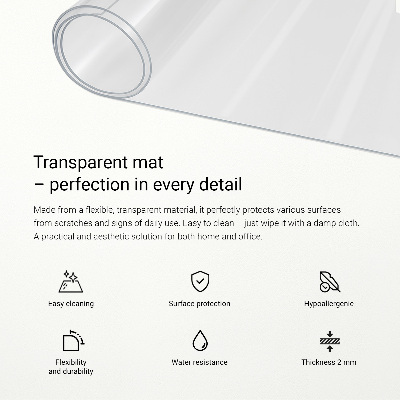 Mjukt glas transparent