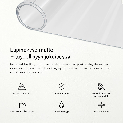 Mjukt glas transparent