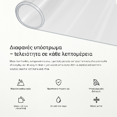 Mjukt glas transparent