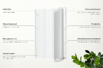 Mjukt glas transparent