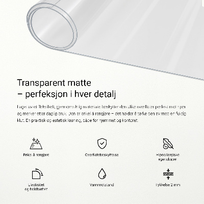 Mjukt glas transparent