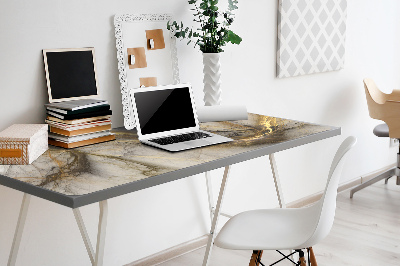 Skrivbordsunderlägg Gyllene marmor