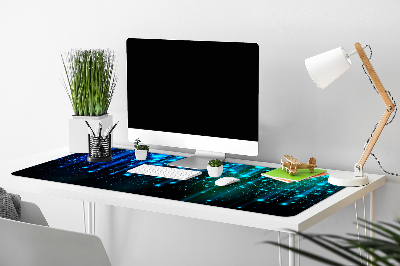 Skrivbordsunderlägg Blå partiklar